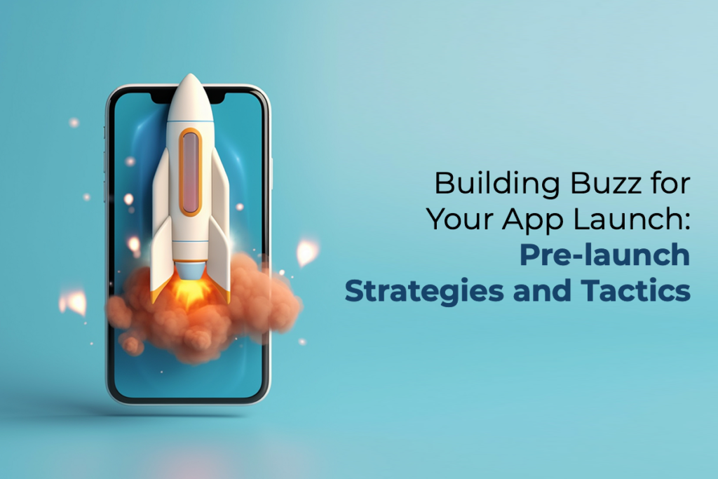 A rocket launching into the sky symbolizing app pre-launch strategies.